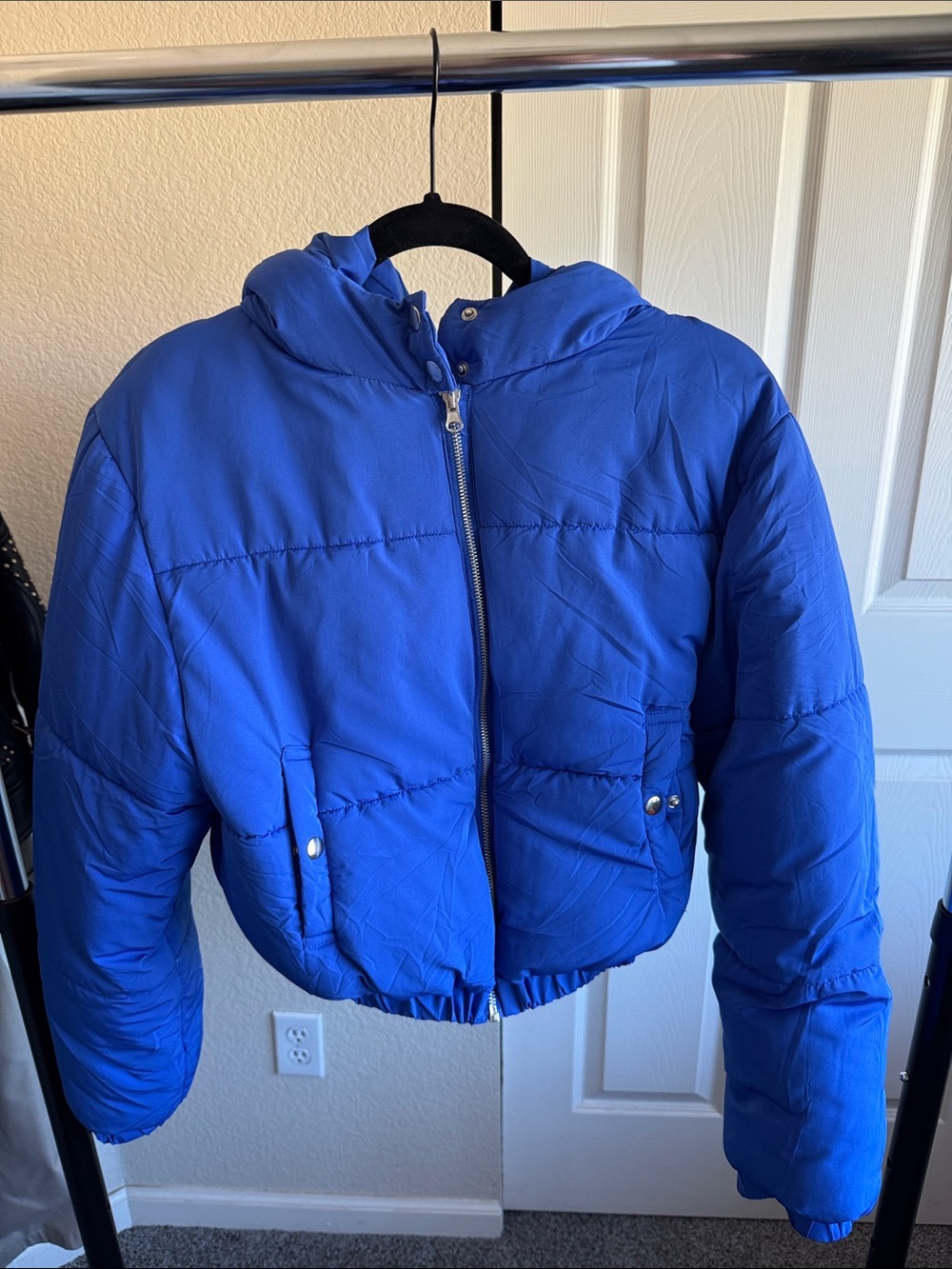 Crop Hooded Puffer Jacket